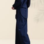 Classic Black Cotton Co-Ord Set for Women | Minimalist Long Sleeve Top & Trousers - Image 5