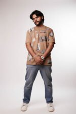 Men’s Graphic Beige T-Shirt – Casual Travel Print - Image 5