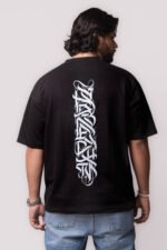 Men’s Black Graphic T-Shirt – Abstract Edition - Image 5