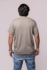 Men’s Olive Green Graphic T-Shirt – Cityscape Edition - Image 3