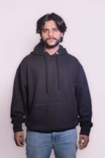 Men’s Black Graphic Hoodie – Tribal Skull Edition - Image 3