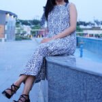 Floral Printed Sleeveless Midi Dress for Women | Elegant Summer A-Line Dress - Image 3