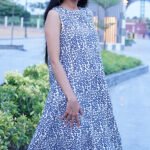 Floral Printed Sleeveless Midi Dress for Women | Elegant Summer A-Line Dress - Image 6