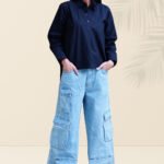 Black Pure high‐low shirt.  - Image 2