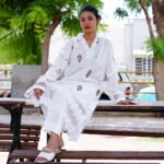 White Embroidered Cotton Kurta Set | Elegant Summer Outfit for Women - Image 5
