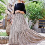 Black & Beige Polka Maxi Dress | Effortless Modern Grace