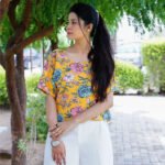 Women’s Yellow Floral Printed Top – Summer Breeze Edition - Image 3
