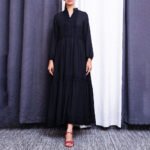 Black Lace Tiered Maxi Dress | Timeless Elegance Redefined - Image 7