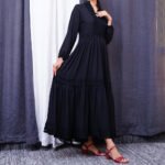 Black Lace Tiered Maxi Dress | Timeless Elegance Redefined