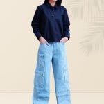 Black Pure high‐low shirt. 