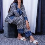 Blue Geometric Printed 2-Piece Set | Effortless Everyday Chic - Image 5