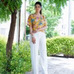 Women’s Yellow Floral Printed Top – Summer Breeze Edition - Image 4