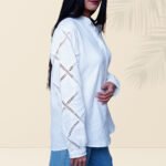 White Cutwork Linen Shirt | Minimalist Everyday Elegance - Image 6