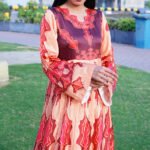Fiery Grace Dress | Premium Satin Printed Maxi for Women - Image 2