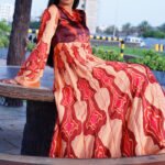 Fiery Grace Dress | Premium Satin Printed Maxi for Women - Image 4
