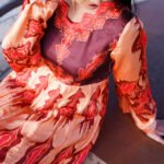 Fiery Grace Dress | Premium Satin Printed Maxi for Women - Image 5