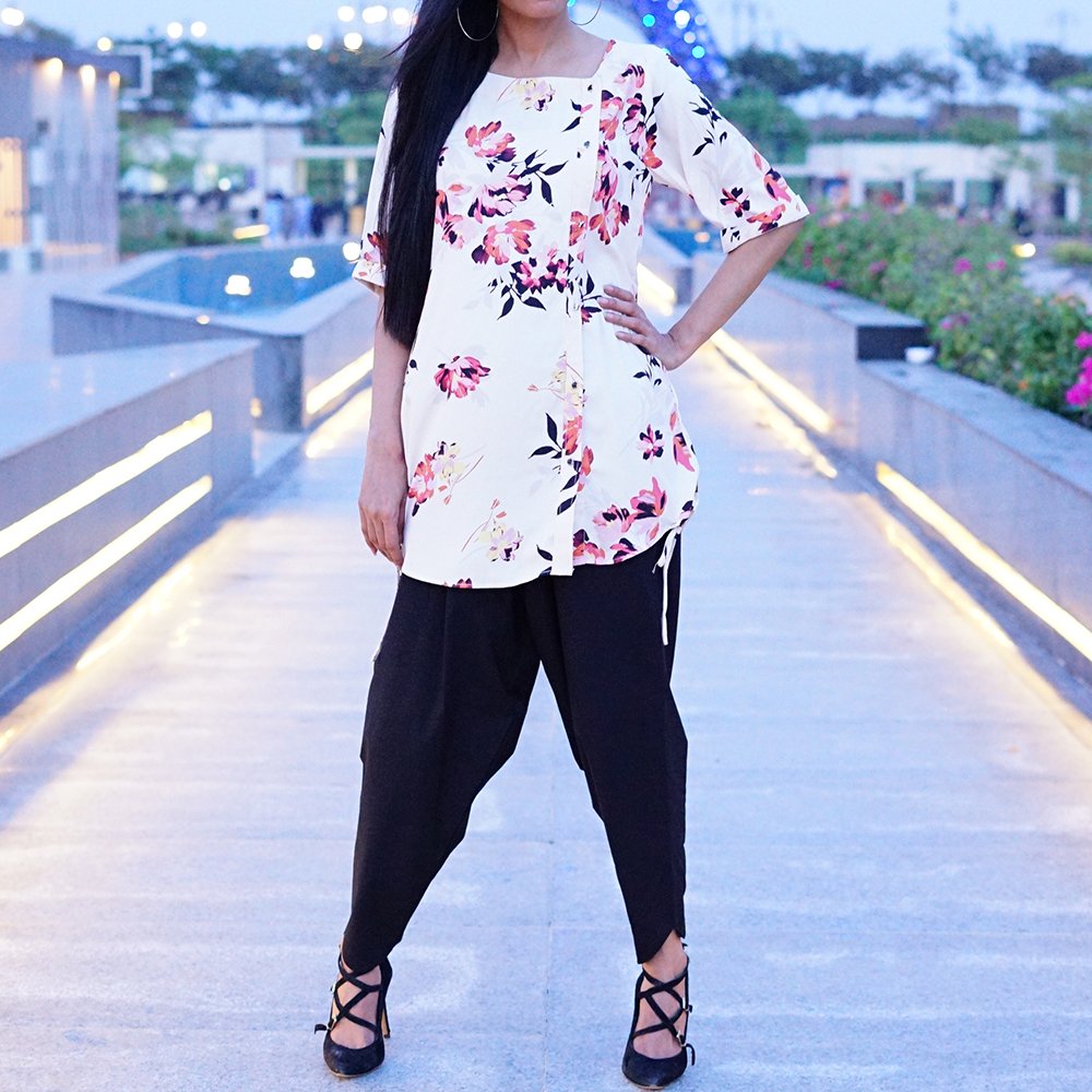 insiya images file 8 i Floral Bliss Printed Top | Elegant Summer Wear for Women - Image 1