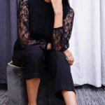 Elegant Black Lace Top for Women | Chic Long Sleeve Party Blouse - Image 2